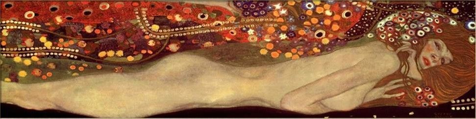 Gustav Klimt Sea Serpents III